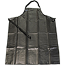 APRON Nitrile Coated Poly/Cotton Apron [29x35 in.] - BLACK
